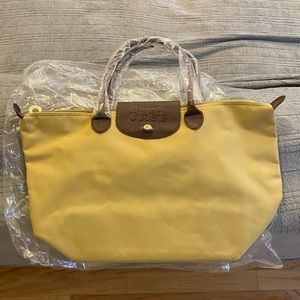 Tanger Outlets Large Mustard Yellow Tote Bag